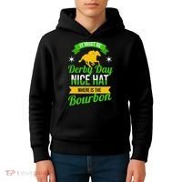 Horse Racing It Must Be Derby Day Kids Hoodie thumb 4