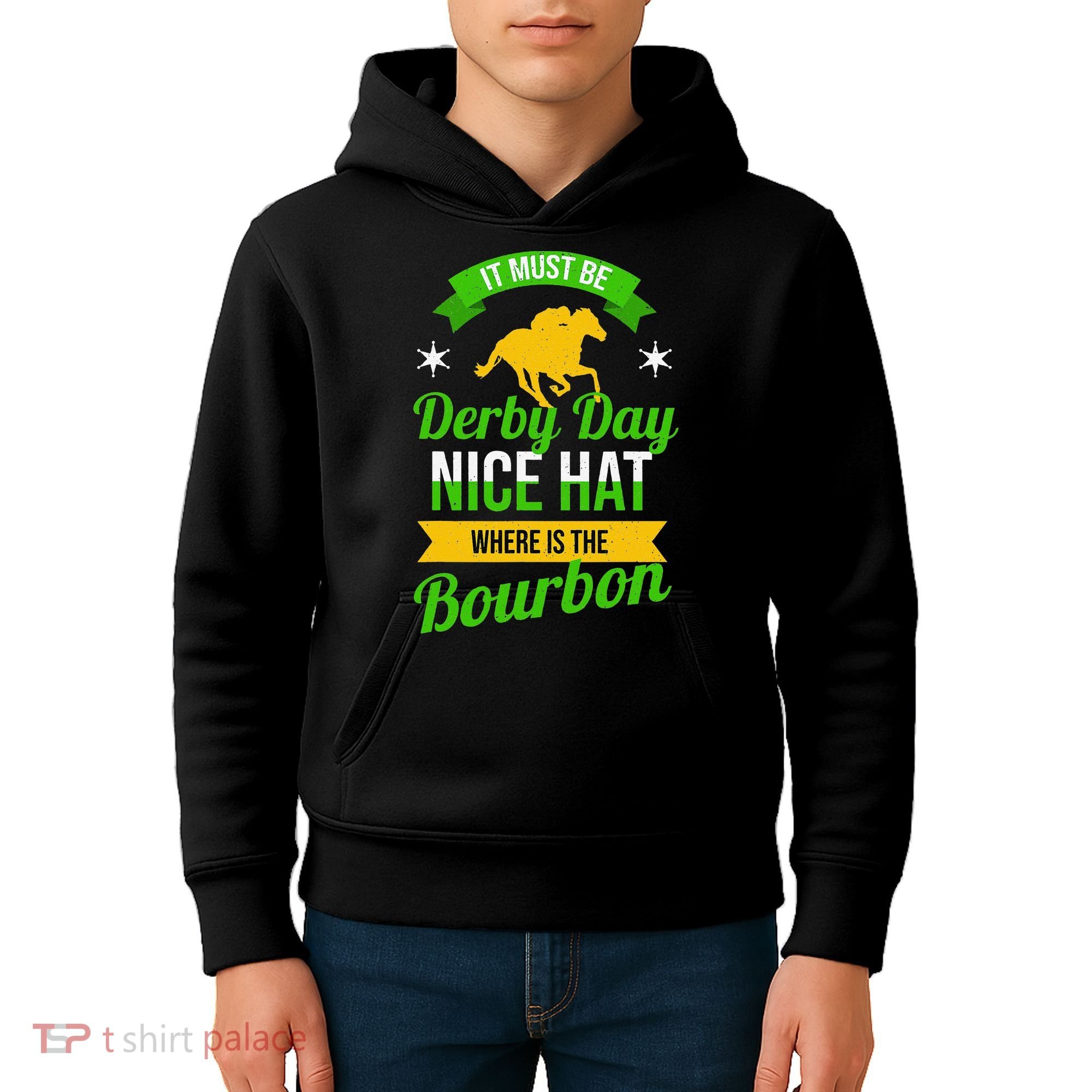 Horse Racing It Must Be Derby Day Kids Hoodie