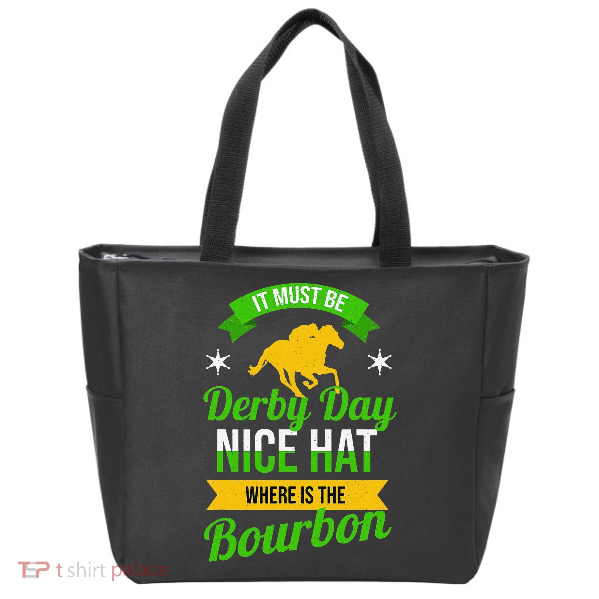 Horse Racing It Must Be Derby Day Tote Bag