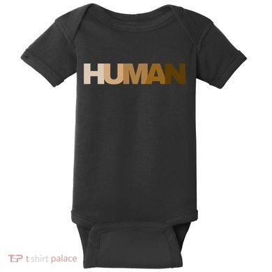 Human Rights Kindness Peace Equality Inclusion Melanin Love Gift Baby Bodysuit