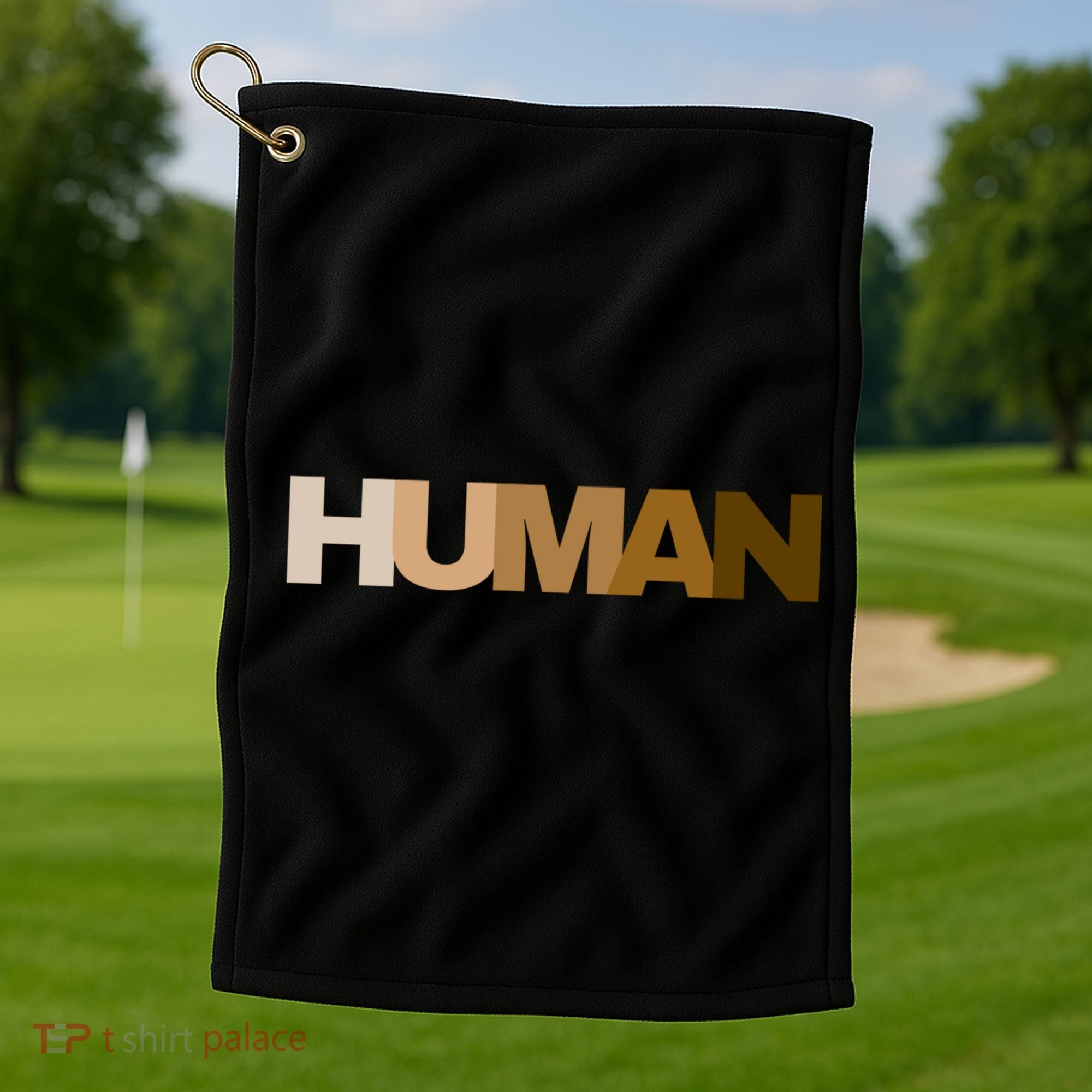 Human Rights Kindness Peace Equality Inclusion Melanin Love Gift Golf Towel
