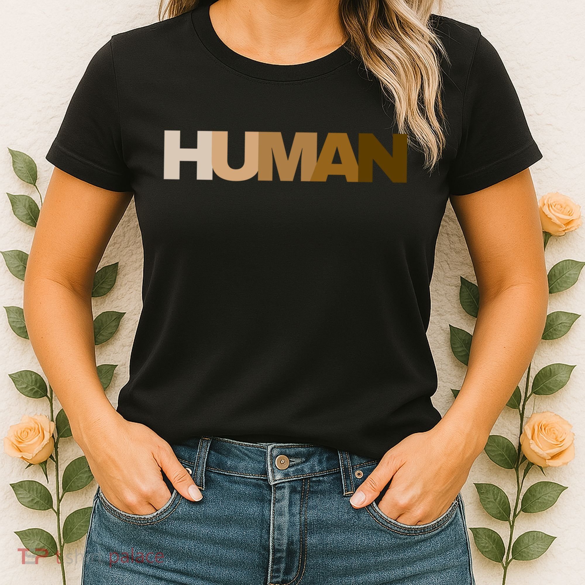 Human Rights Kindness Peace Equality Inclusion Melanin Love Gift Women's T-Shirt
