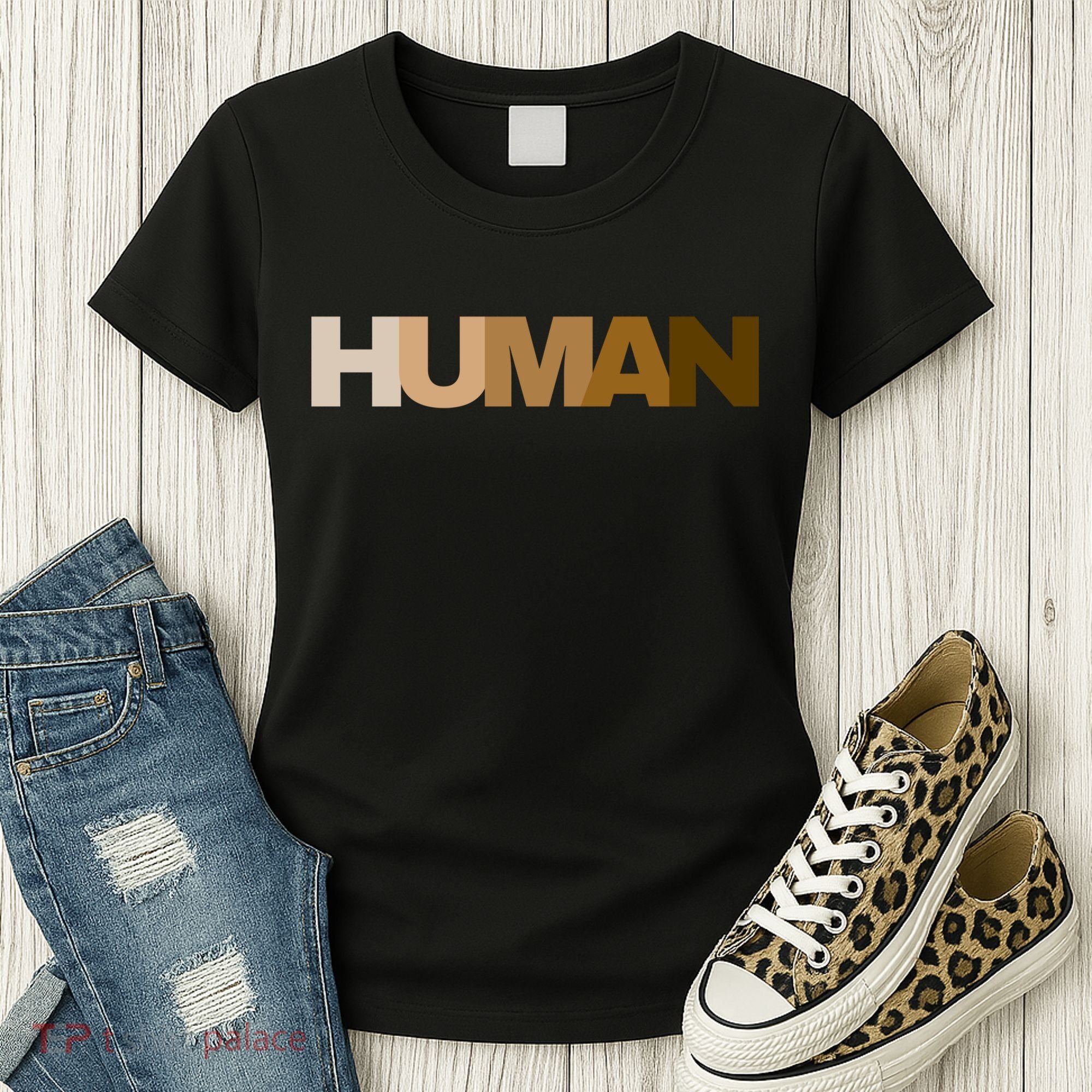 Human Rights Kindness Peace Equality Inclusion Melanin Love Gift Women's T-Shirt