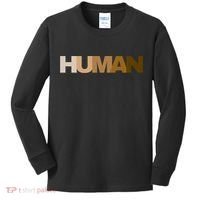 Human Rights Kindness Peace Equality Inclusion Melanin Love Gift Kids Long Sleeve Shirt thumb 0