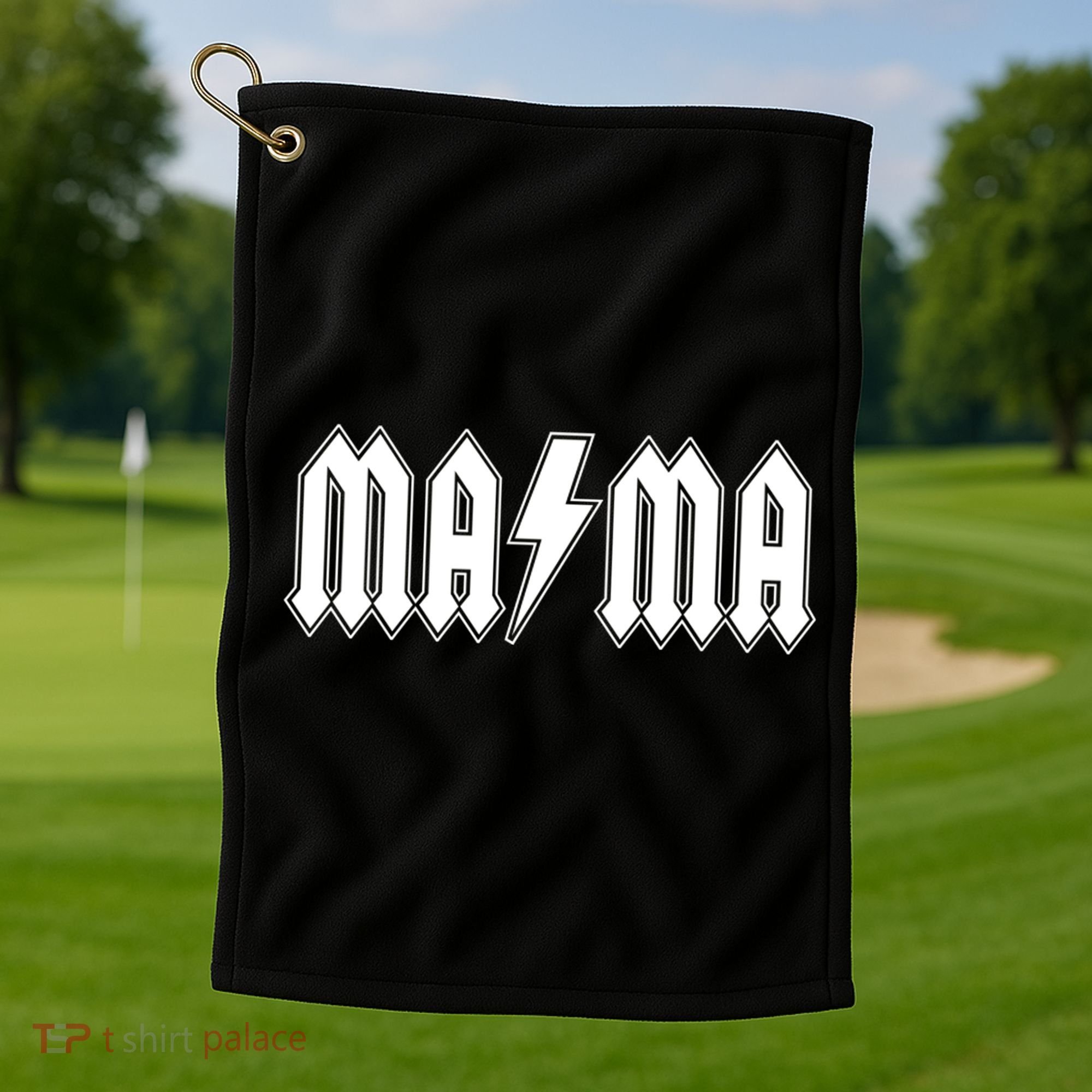 Hard Rock Mama Lightning Bolt Golf Towel