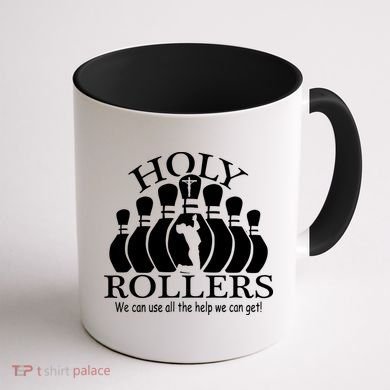 Holy Rollers Matching Bowling Team Coffee Mug back