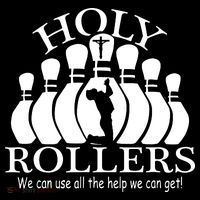 Holy Rollers Matching Bowling Team Ornament thumb 1