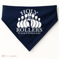 Holy Rollers Matching Bowling Team USA-Made Doggie Bandana thumb 0