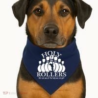 Holy Rollers Matching Bowling Team USA-Made Doggie Bandana thumb 1