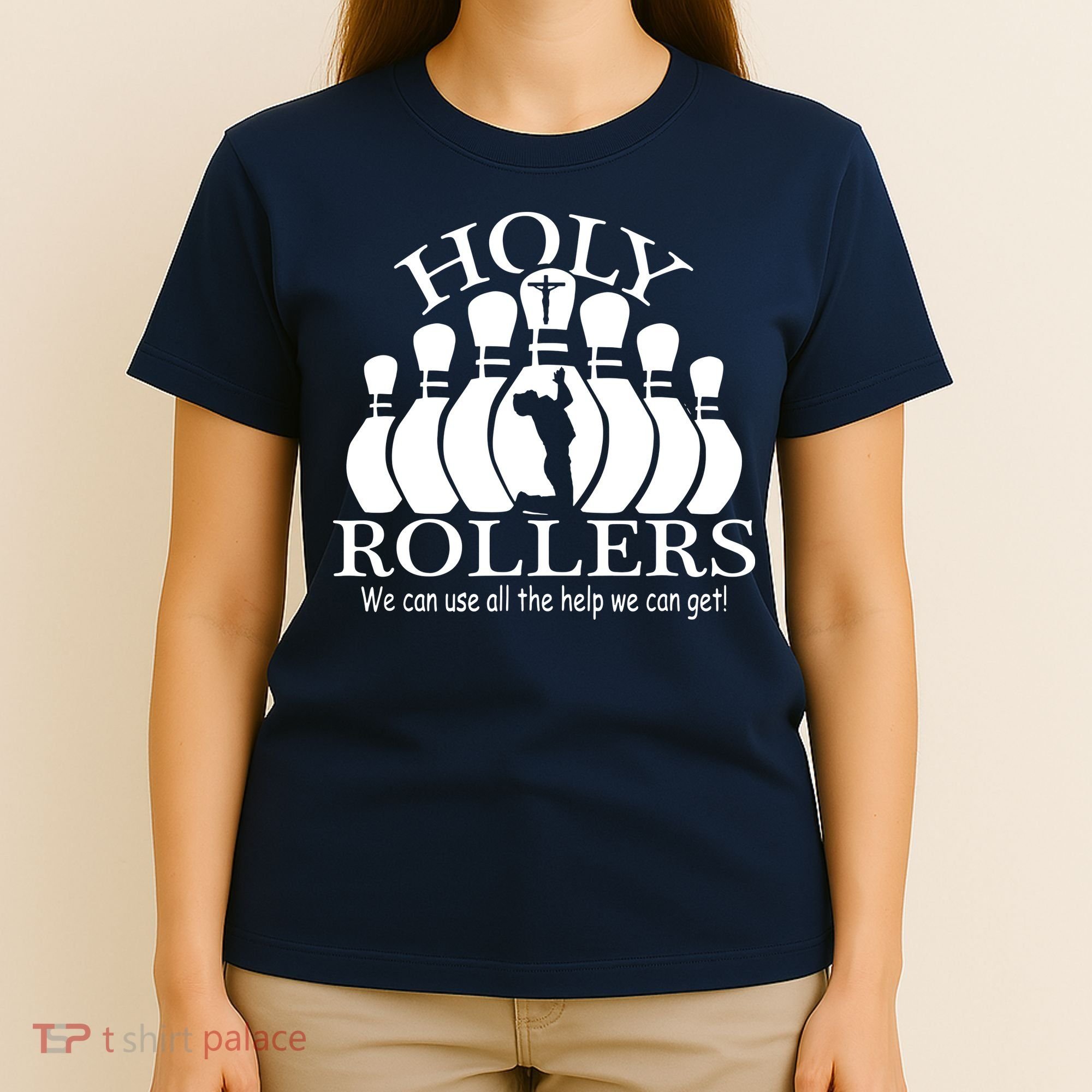 Holy Rollers Matching Bowling Team T-Shirt