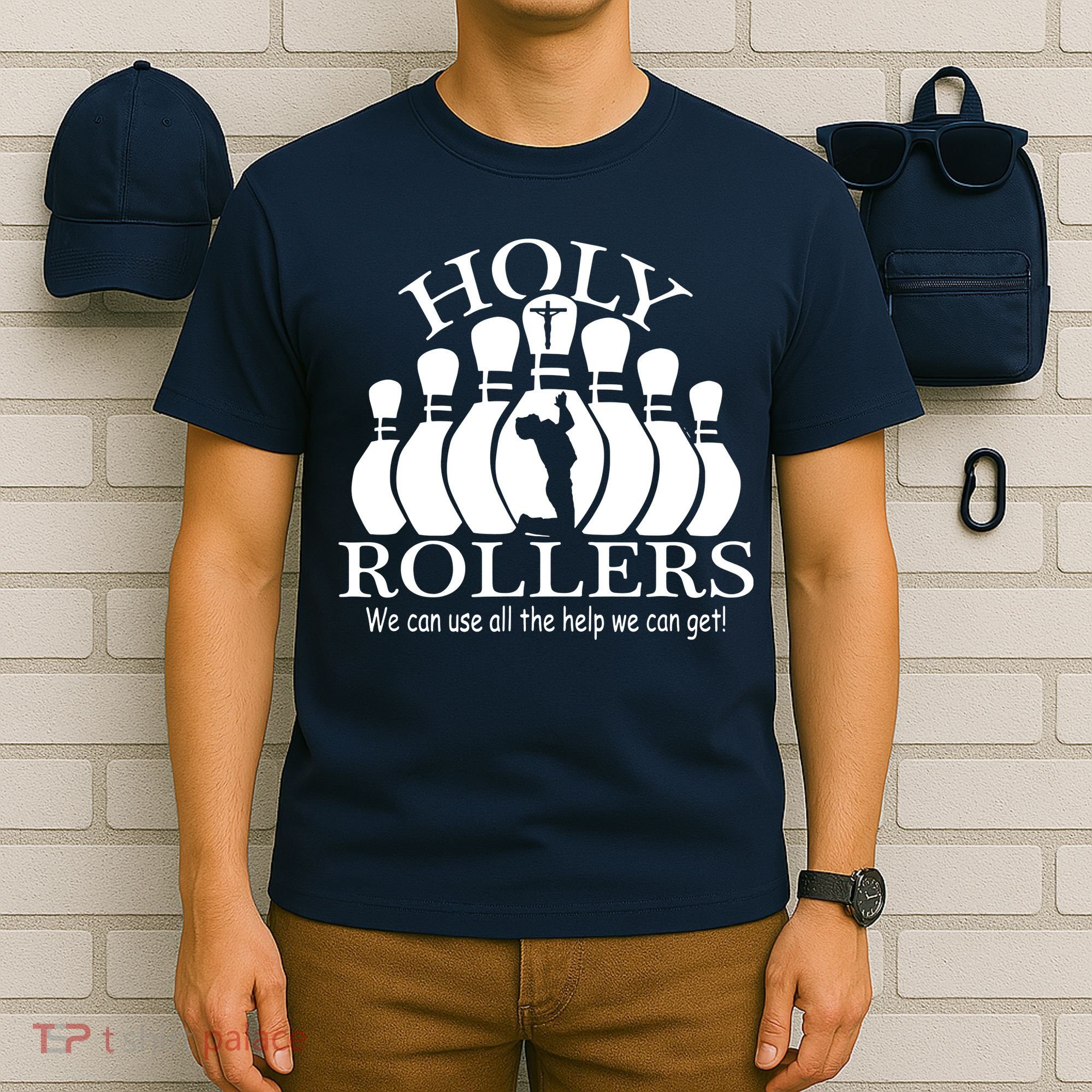 Holy Rollers Matching Bowling Team T-Shirt