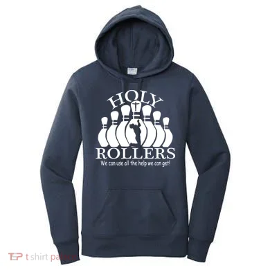 Holy Rollers Matching Bowling Team Women's Hoodie