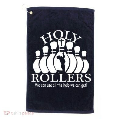 Holy Rollers Matching Bowling Team Golf Towel