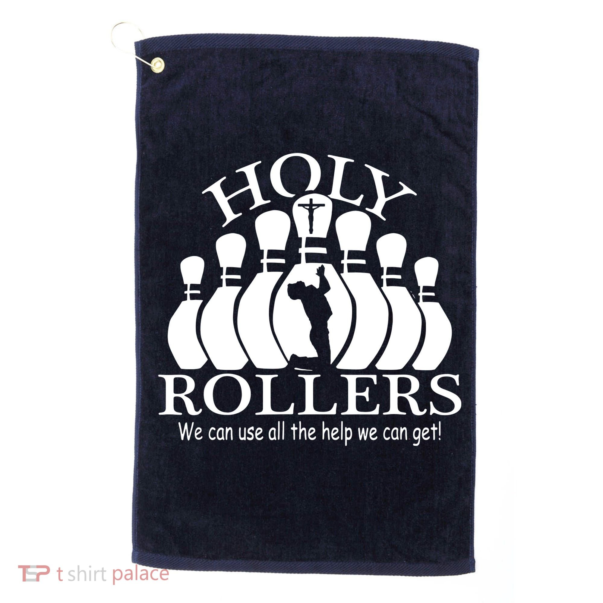 Holy Rollers Matching Bowling Team Golf Towel