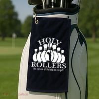 Holy Rollers Matching Bowling Team Golf Towel thumb 2
