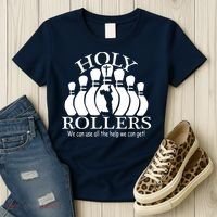 Holy Rollers Matching Bowling Team Women's T-Shirt thumb 3