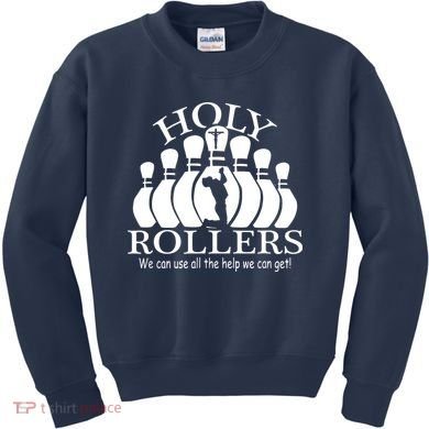 Holy Rollers Matching Bowling Team Kids Sweatshirt