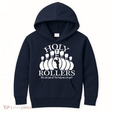 Holy Rollers Matching Bowling Team Kids Hoodie