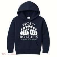 Holy Rollers Matching Bowling Team Kids Hoodie thumb 0