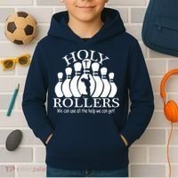 Holy Rollers Matching Bowling Team Kids Hoodie thumb 2