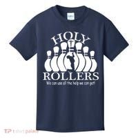 Holy Rollers Matching Bowling Team Kids T-Shirt thumb 0