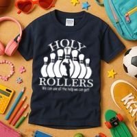 Holy Rollers Matching Bowling Team Kids T-Shirt thumb 3