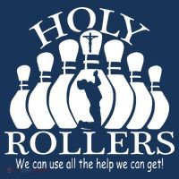 Holy Rollers Matching Bowling Team Kids T-Shirt thumb 4