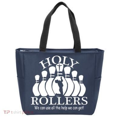 Holy Rollers Matching Bowling Team Tote Bag