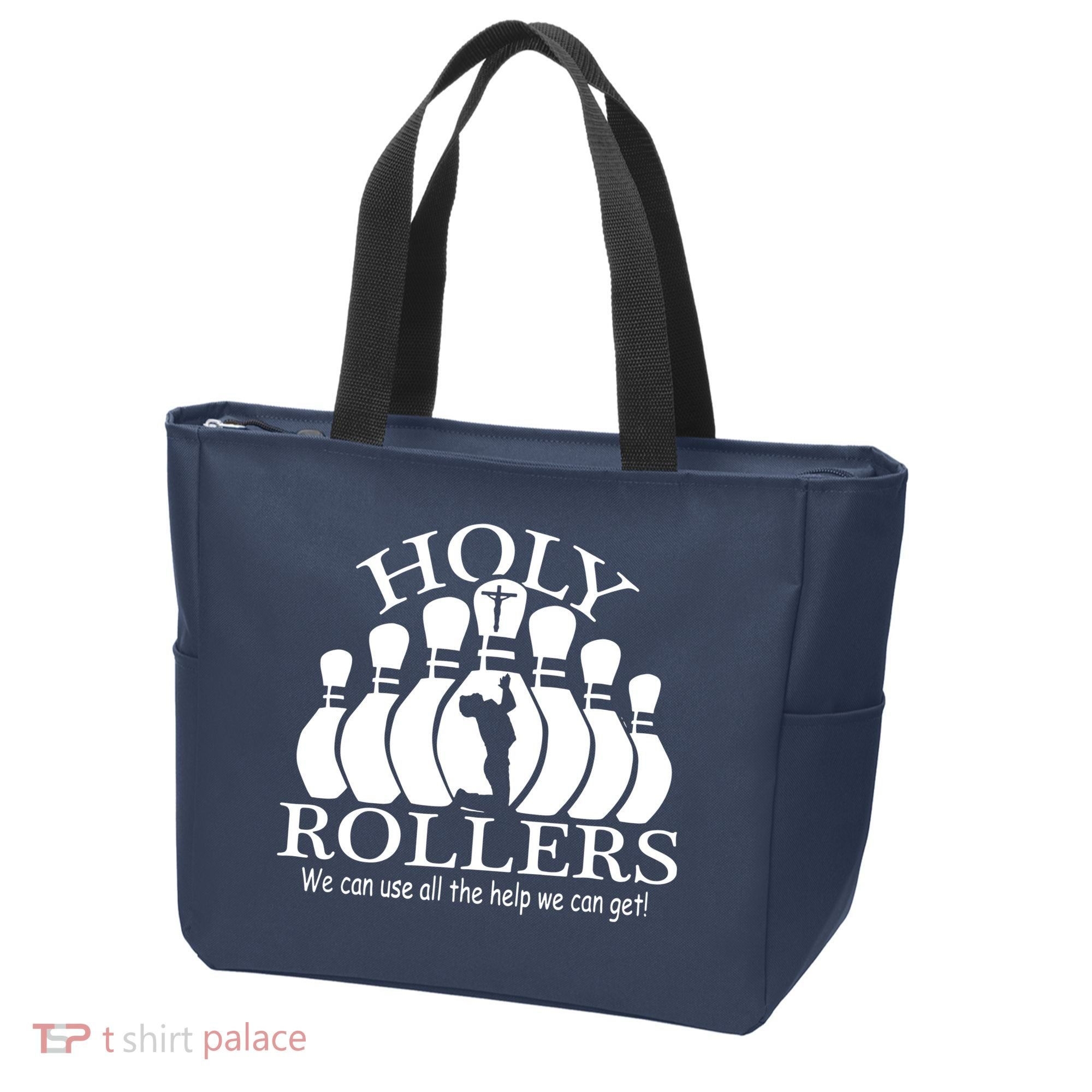 Holy Rollers Matching Bowling Team Tote Bag