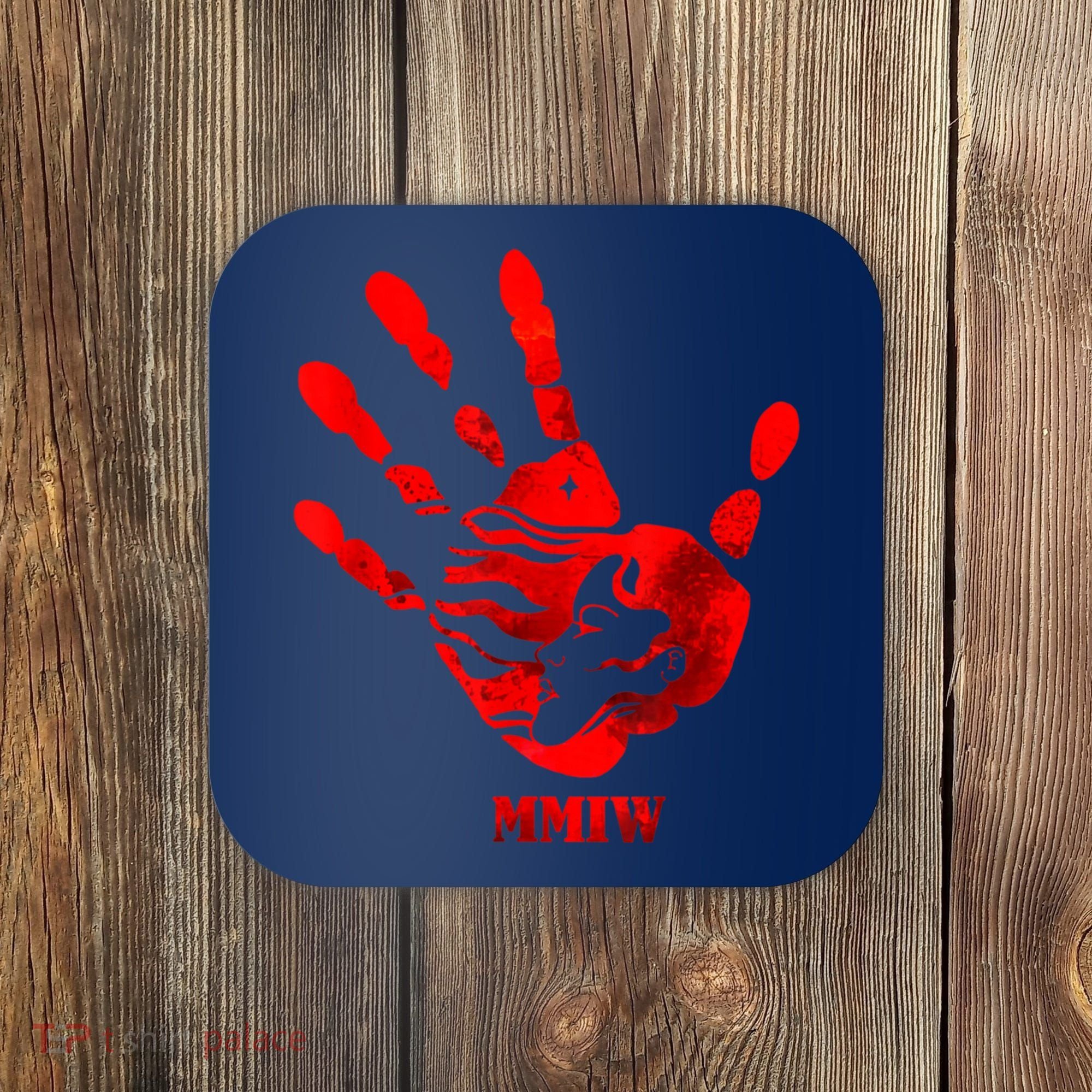 Hand Red MMIW Coaster