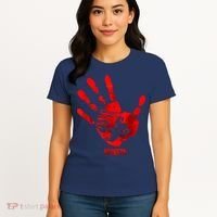 Hand Red MMIW Women's T-Shirt thumb 4