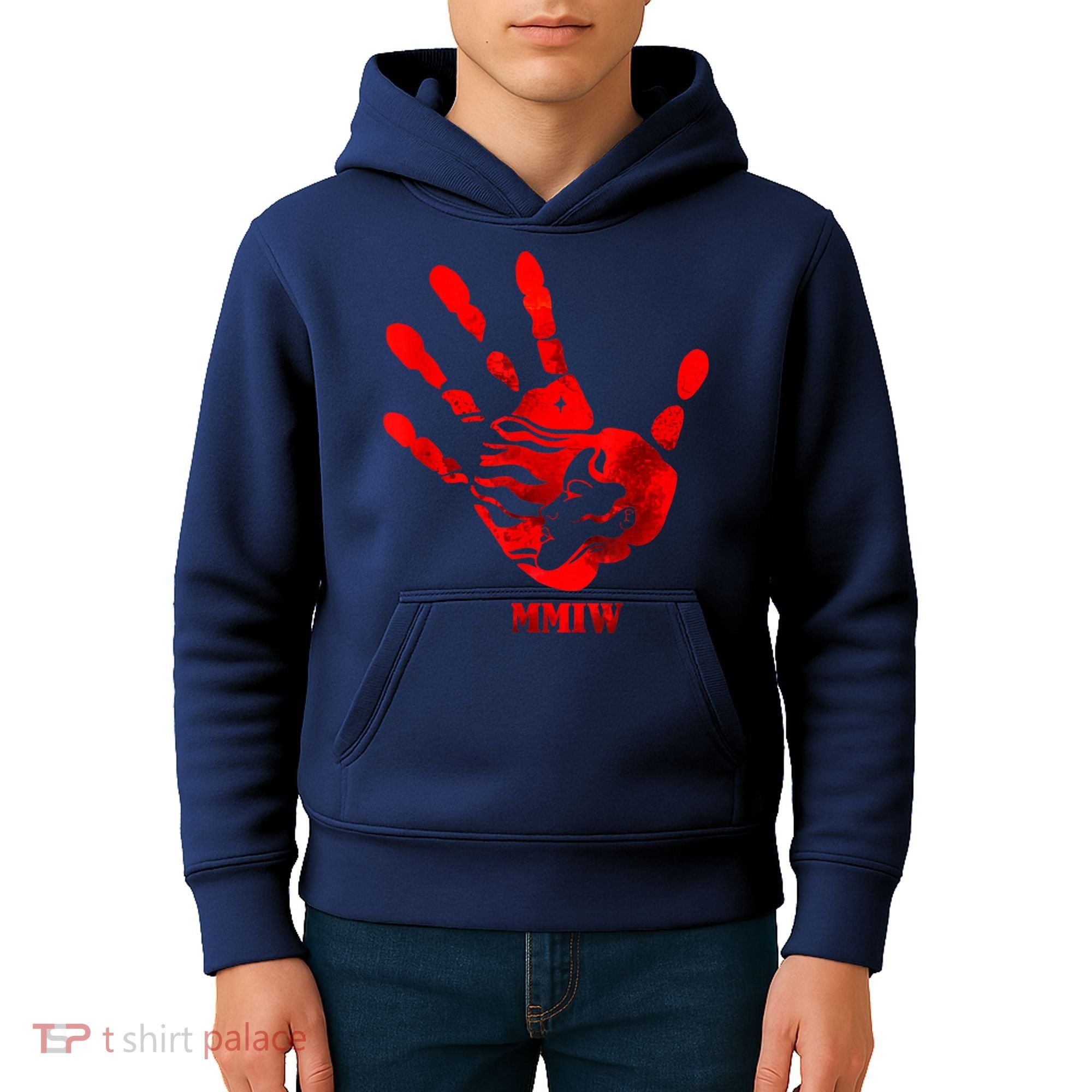 Hand Red MMIW Kids Hoodie