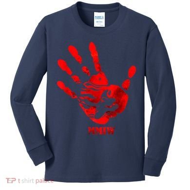 Hand Red MMIW Kids Long Sleeve Shirt