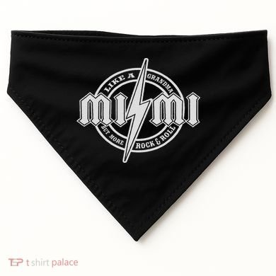 Hard Rock Mimi Mimi Lightning Bolt USA-Made Doggie Bandana