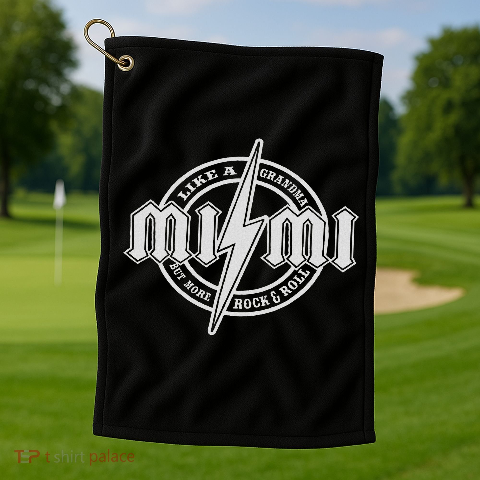 Hard Rock Mimi Mimi Lightning Bolt Golf Towel