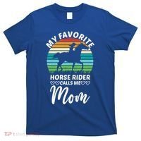Horseback Riding Mum My Favorite Horse Rider Calls Me Mom Gift T-Shirt thumb 0
