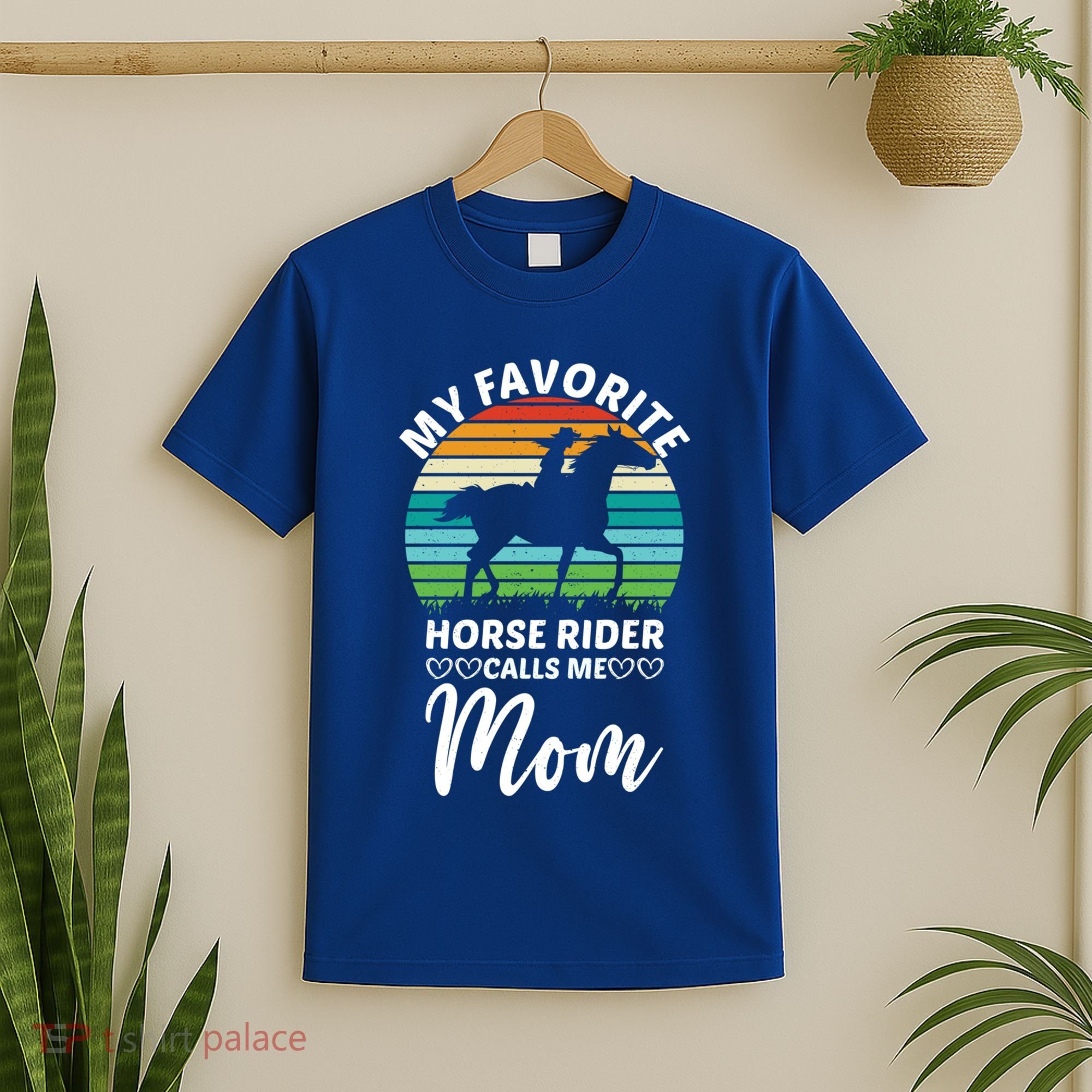 Horseback Riding Mum My Favorite Horse Rider Calls Me Mom Gift T-Shirt