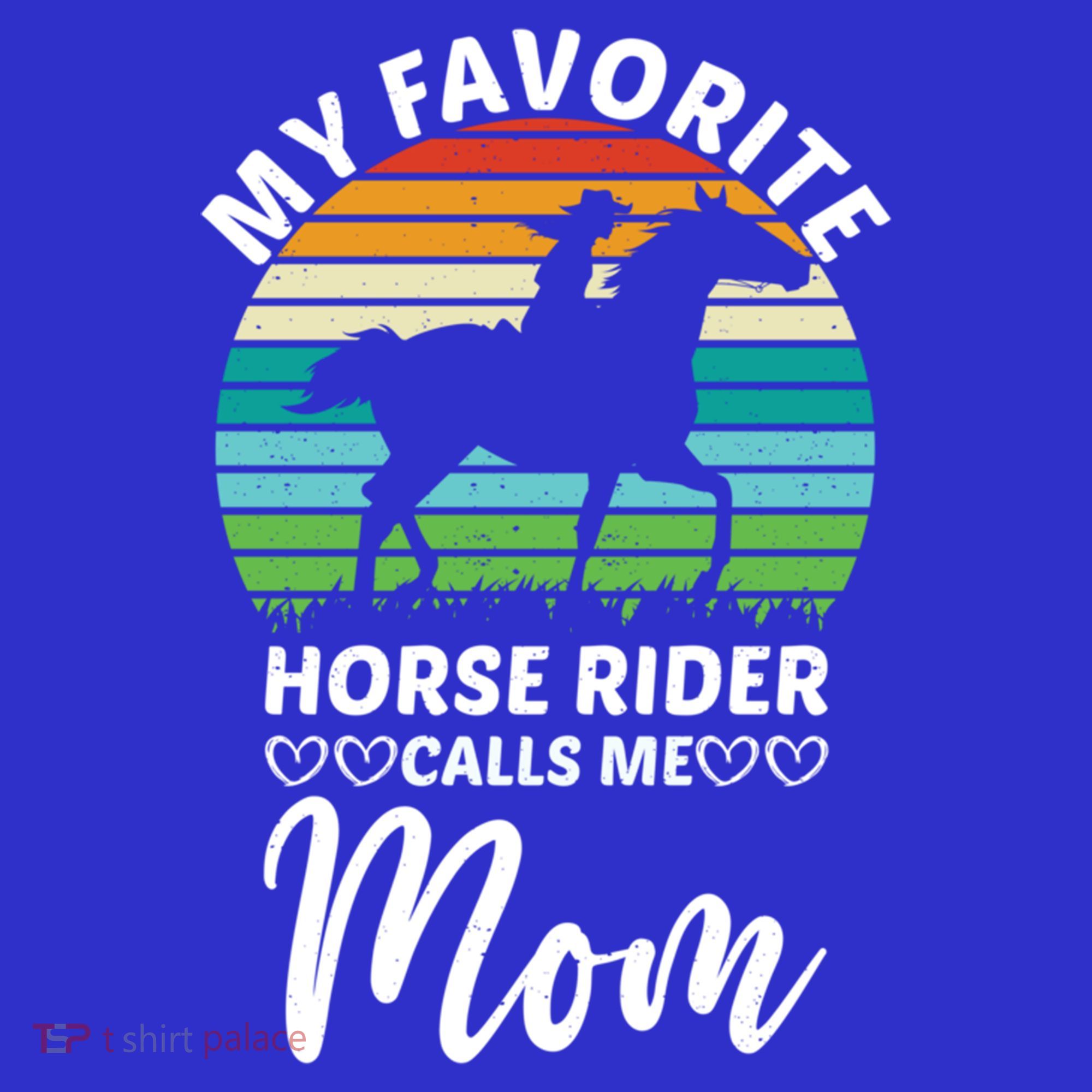 Horseback Riding Mum My Favorite Horse Rider Calls Me Mom Gift Women's Tank Top