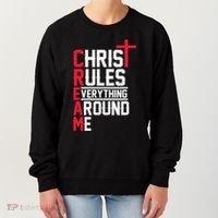 Hiphop Rap Music Cream Christ Rules Everything Around Me Women's Sweatshirt thumb 0