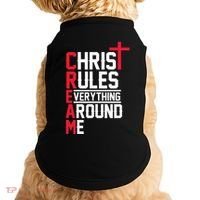 Hiphop Rap Music Cream Christ Rules Everything Around Me Doggie Tank thumb 0
