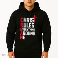 Hiphop Rap Music Cream Christ Rules Everything Around Me Hoodie thumb 2