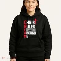 Hiphop Rap Music Cream Christ Rules Everything Around Me Hoodie thumb 5