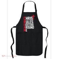 Hiphop Rap Music Cream Christ Rules Everything Around Me Apron thumb 0