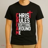 Hiphop Rap Music Cream Christ Rules Everything Around Me T-Shirt thumb 3