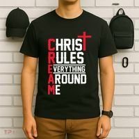 Hiphop Rap Music Cream Christ Rules Everything Around Me T-Shirt thumb 6