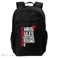 Hiphop Rap Music Cream Christ Rules Everything Around Me Backpack thumb 0