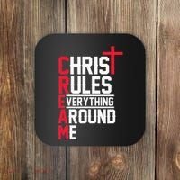 Hiphop Rap Music Cream Christ Rules Everything Around Me Coaster thumb 0