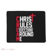 Hiphop Rap Music Cream Christ Rules Everything Around Me Mousepad thumb 0