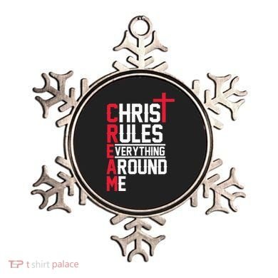Hiphop Rap Music Cream Christ Rules Everything Around Me Ornament