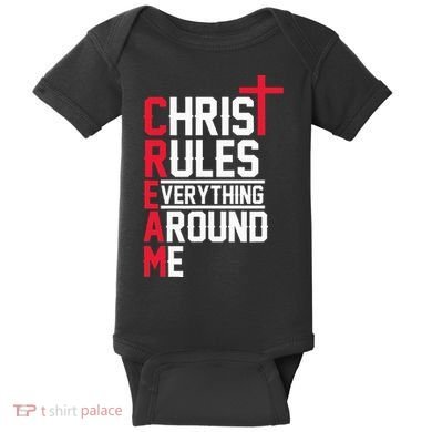 Hiphop Rap Music Cream Christ Rules Everything Around Me Baby Bodysuit